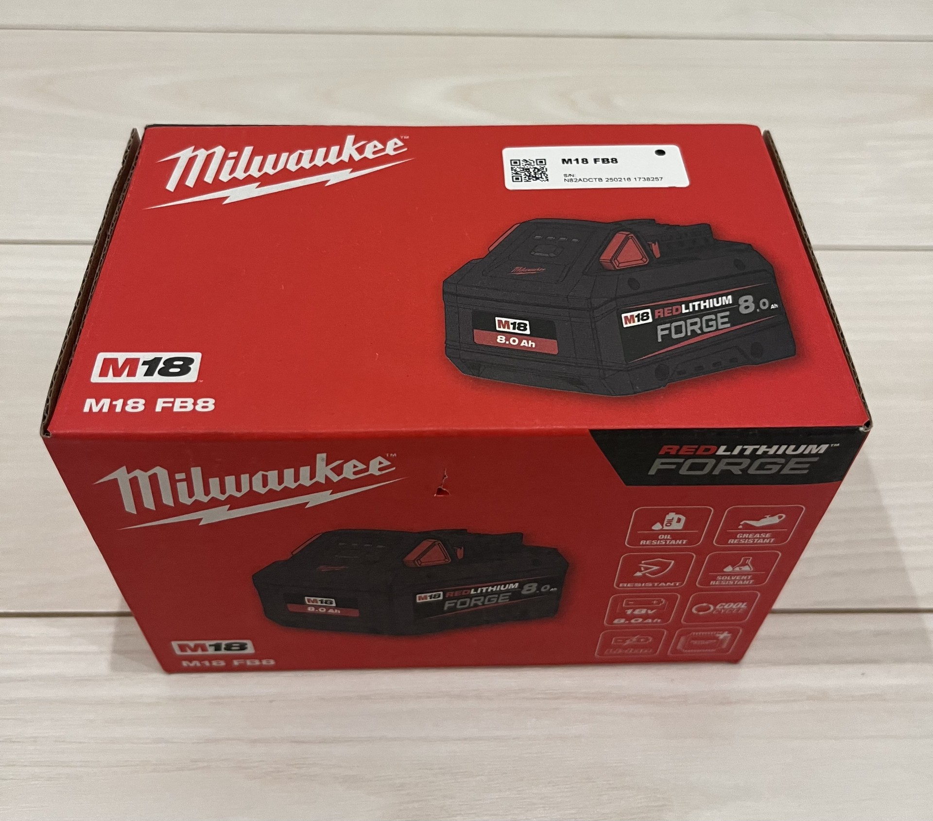 Milwaukee M18 FB8 JP FORGE 8.0AHバッテリー – シマテック online shop